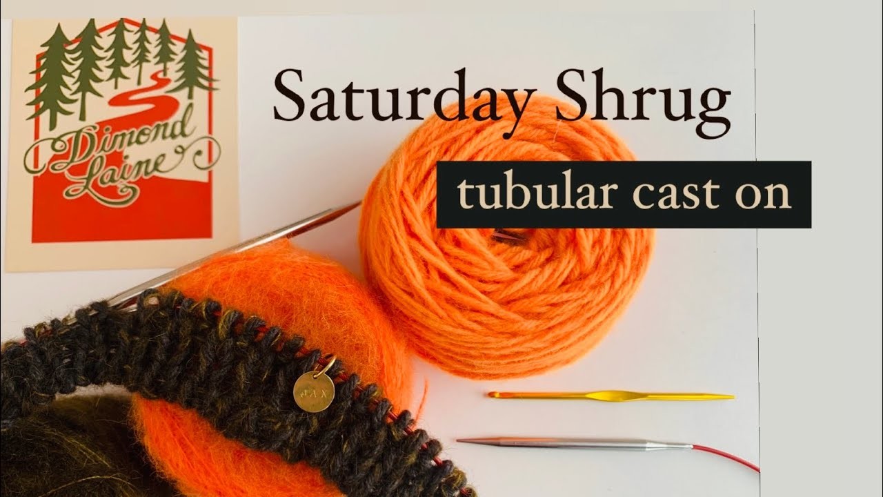 Tubular Cast On for Saturday Shrug with provisional crochet