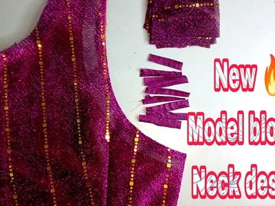 TUTORIAL :- ???? How to make New ।। Trending model blouse ।। back neck design cutting and stitching।
