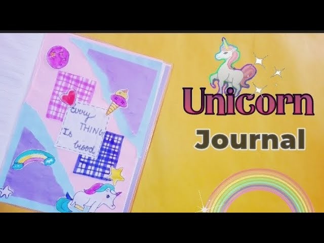 Unicorn Journal ????✨| journaling | journaling ideas |#garimaartgallery #papercrafts