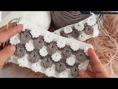 WONDERFUL ????very beautiful and easy crochet ???? baby blanket, shawl, bedspread model knitting pattern