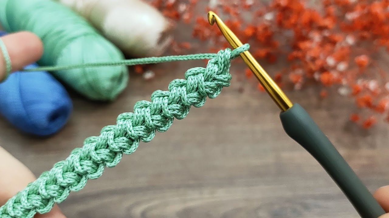 ????✨ wonderful ????✨ very easy crochet cordon, easy bag handle making