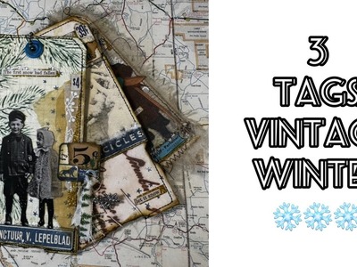 3 tags vintage winter • flipthrough • digital kit reveal