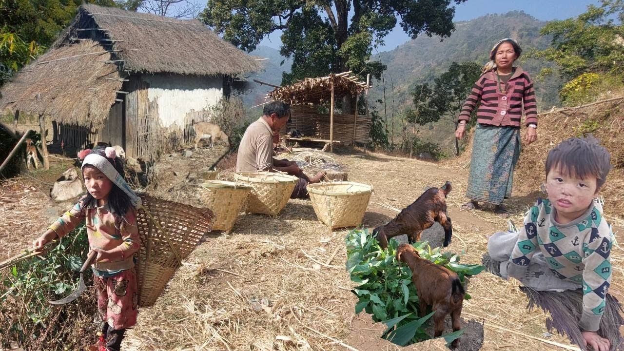 Active villagers of Mountain Village || Busy days with Kids Playing