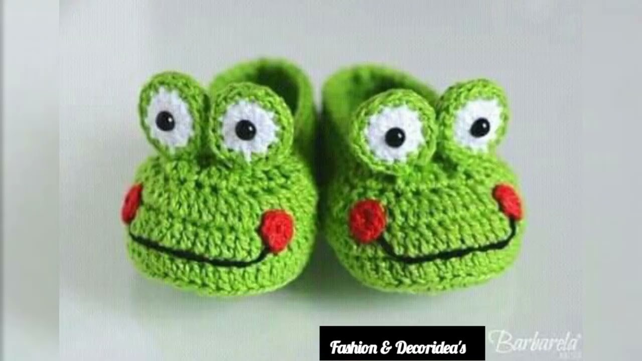 Amazing Baby Shoes , Socks , Booties , Beautiful Slipper kids winter collection for  Knitting