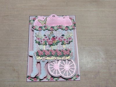 Anna Griffin flower cart easel card craft box project share