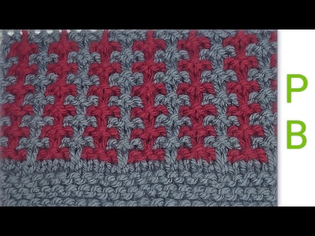 BEAUTIFUL DOUBLE COLOUR KNITTING DESIGN FOR ALL PROJECT