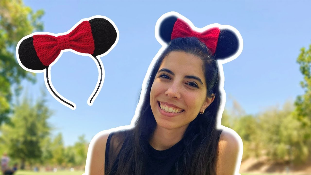 Croche Minnie Mouse Ears Headband | Crochet Tutorial