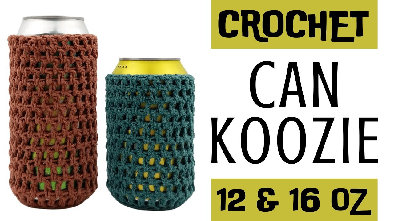 Crochet Solid Can Cozy