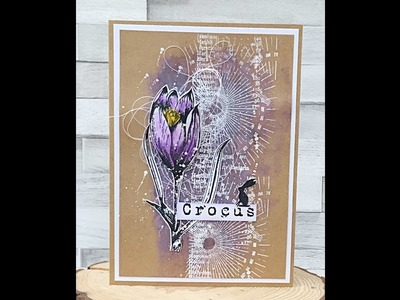 Crocus and Viola Cards - Snippet video by Tracy Evans #aallandcreate