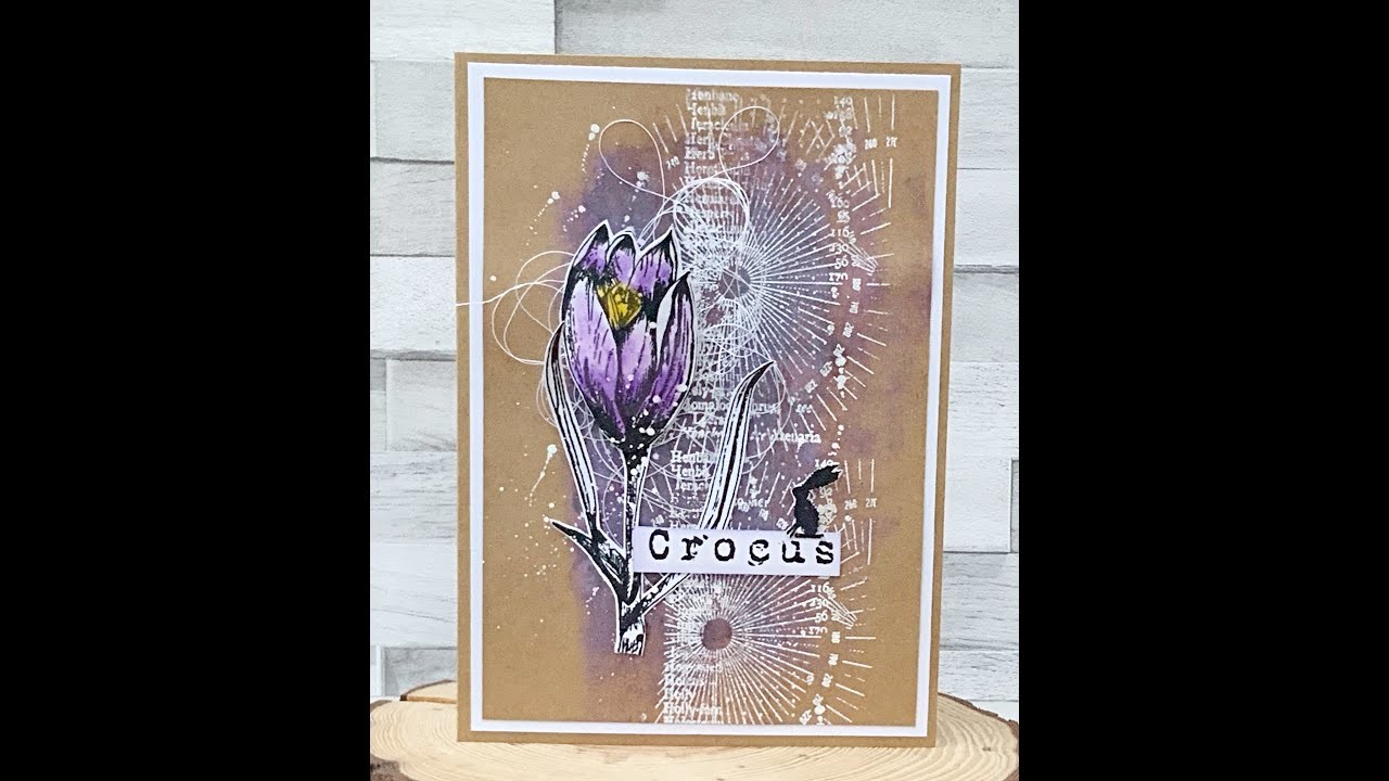 Crocus and Viola Cards - Snippet video by Tracy Evans #aallandcreate
