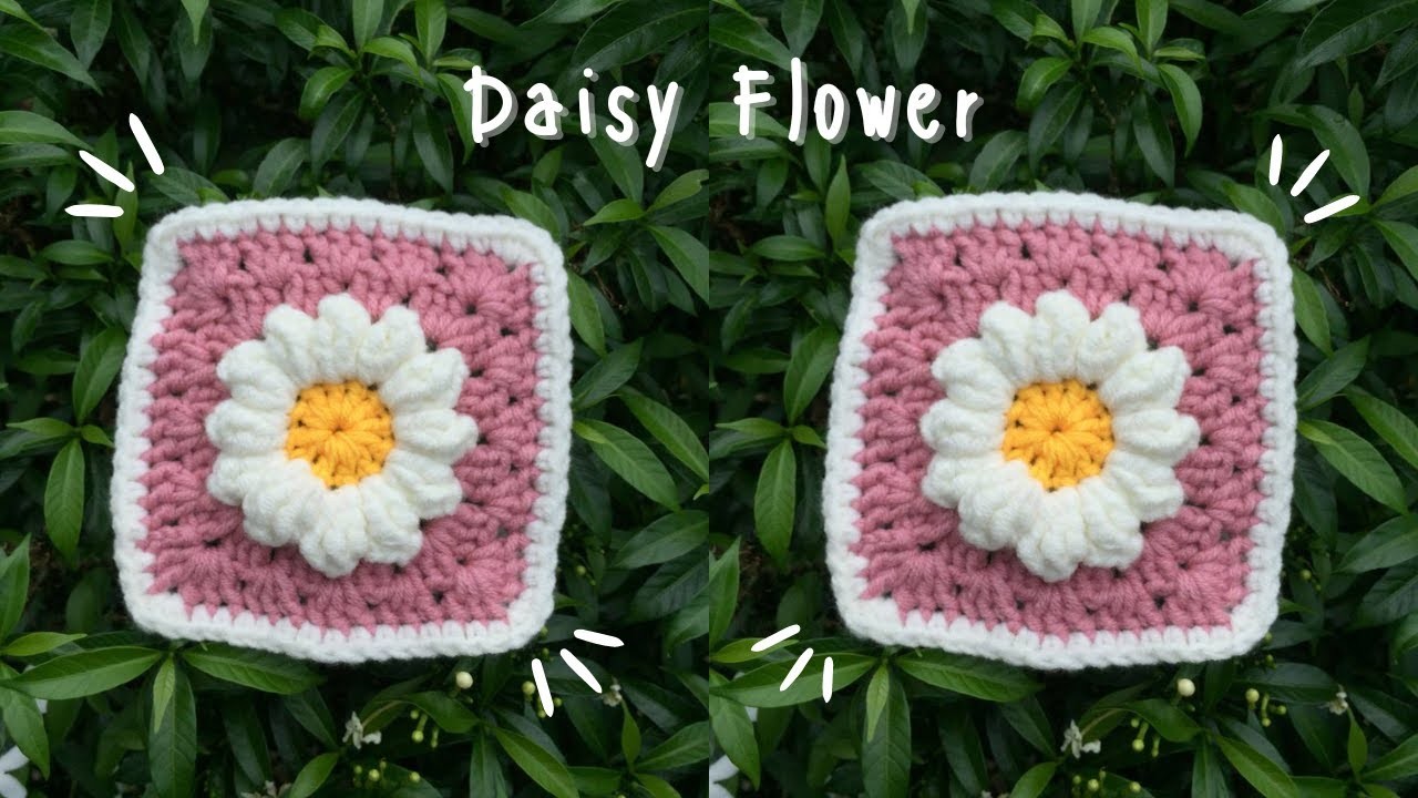 ????DAISY FLOWER | Granny Square | Beginner????