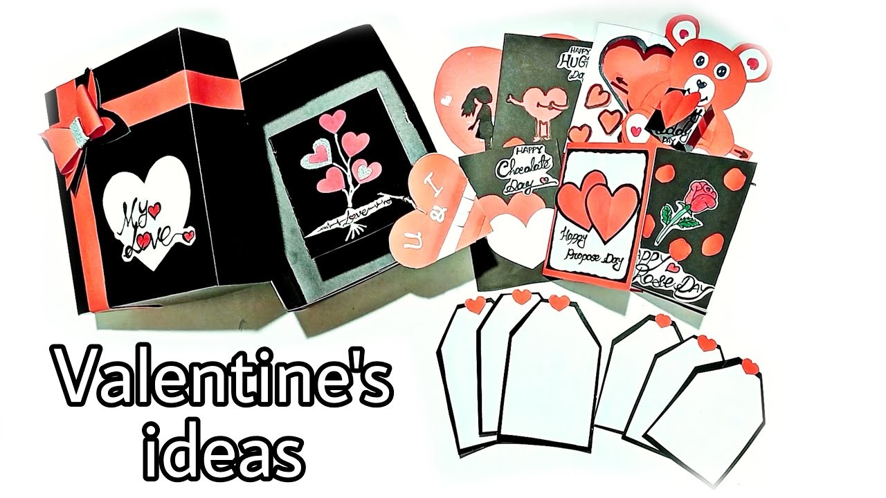 DIY Gift Box - Simple valentines gift ideas for boyfriend - Valentine craft special 2023