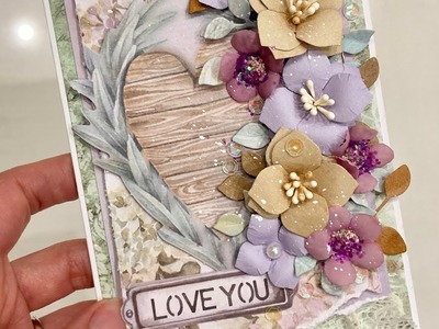 Easy Handmade Love You♡ Card step by step
