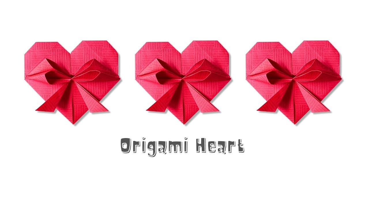 Easy Origami Heart Tutorial - Origami for beginner- Easy Valentine's Craft 2023