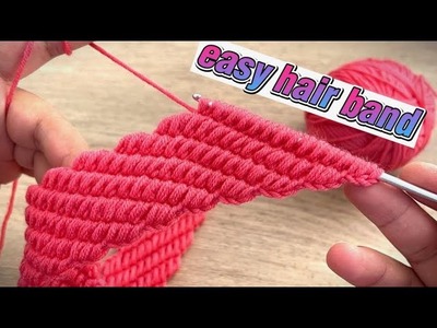 ✅???? great ???? very easy and flashy crochet hair band making. crochet knit hair band