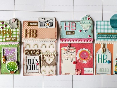 Happy Birthday Theme Little House Envelope Pockets For Junk Journals - #littlehouseenvelopepockets