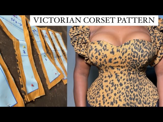 HOW TO DRAFT A VICTORIAN CORSET PATTERN  #corsets