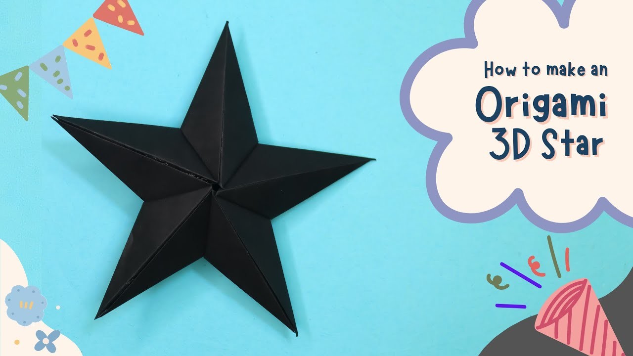 How to Make 3D Paper Star || DIY Origami Paper Crafts - Easy Paper Crafts