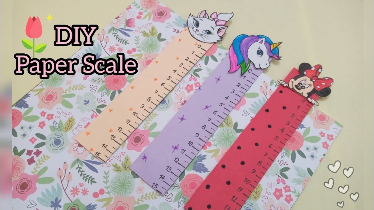 How to make paper scale. Origami craft with paper. Paper craft. Back to school. DIY paper scale