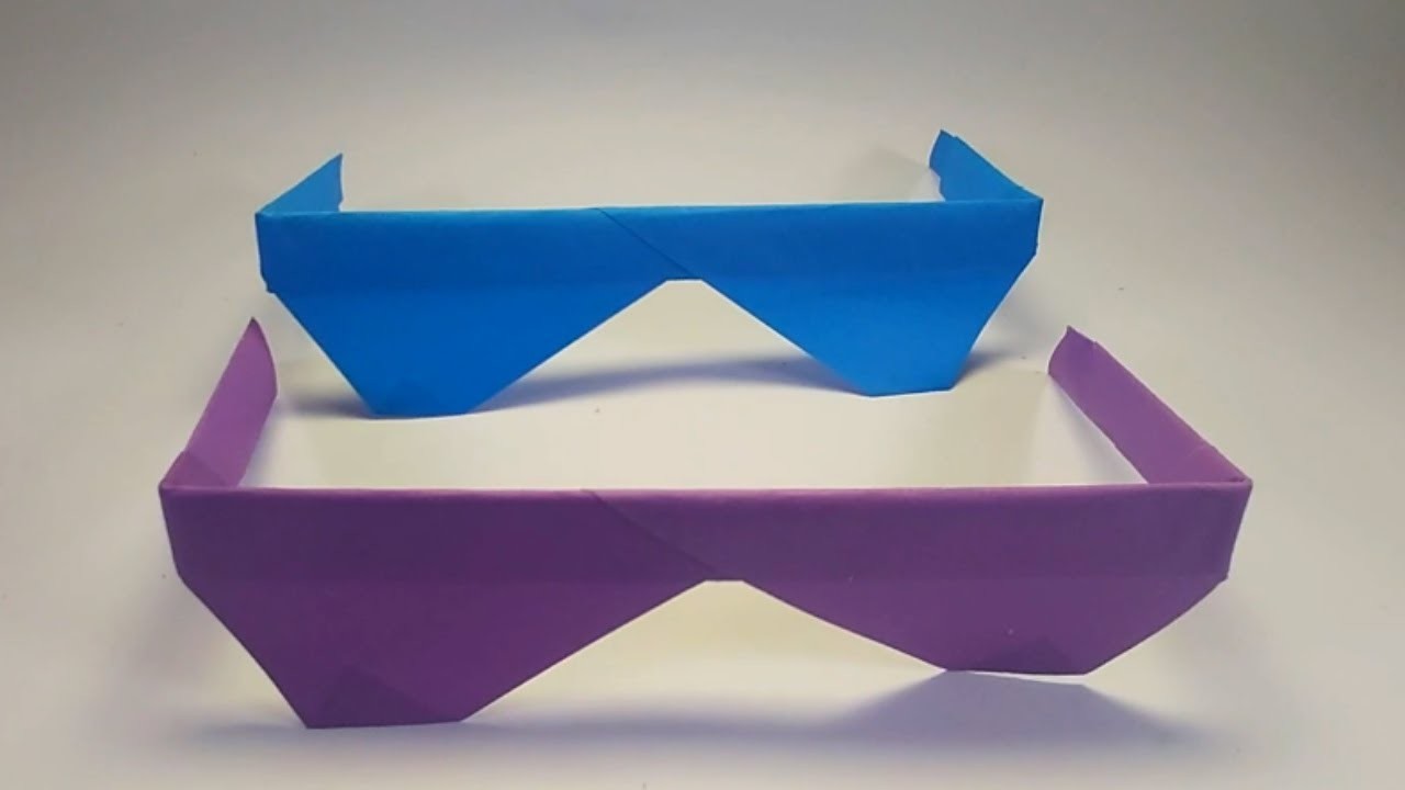 How To Make Paper Sunglasses Step By Step | Paper Craft | Origami Paper Glasses| Easy Paper Glasses