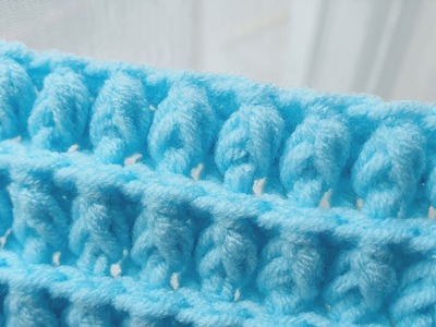 ????I really love this crochet stitch very easy and beautiful and can use both sides | Relaxing Crochet