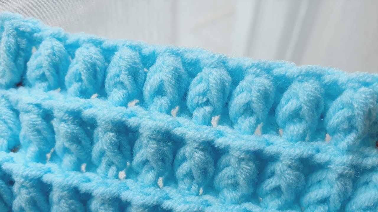 ????I really love this crochet stitch very easy and beautiful and can use both sides | Relaxing Crochet