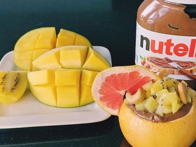 Magic With Nutella Grapefruit Banana Kiwi Mango
