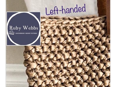 Rounds 1-4 (Left-handed), Learning how to make the Herringbone Half-double Crochet Stitch