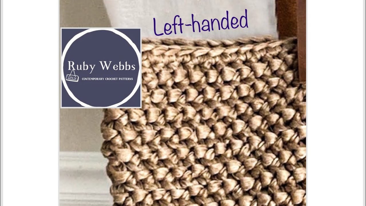 Rounds 1-4 (Left-handed), Learning how to make the Herringbone Half-double Crochet Stitch