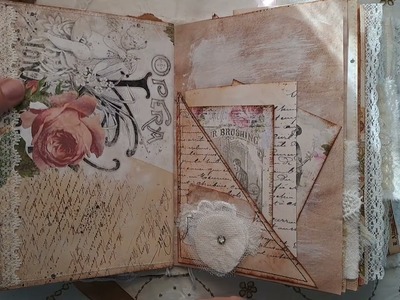 Shabby Romance Journal. Flip through video. She is ready for her new home!