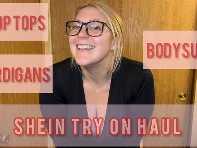 SHEIN *MIDSIZE* Unboxing & Try On Haul In A RV 2023-Crop Tops.Bodysuits.Cardigans-Funniest Haul Ever