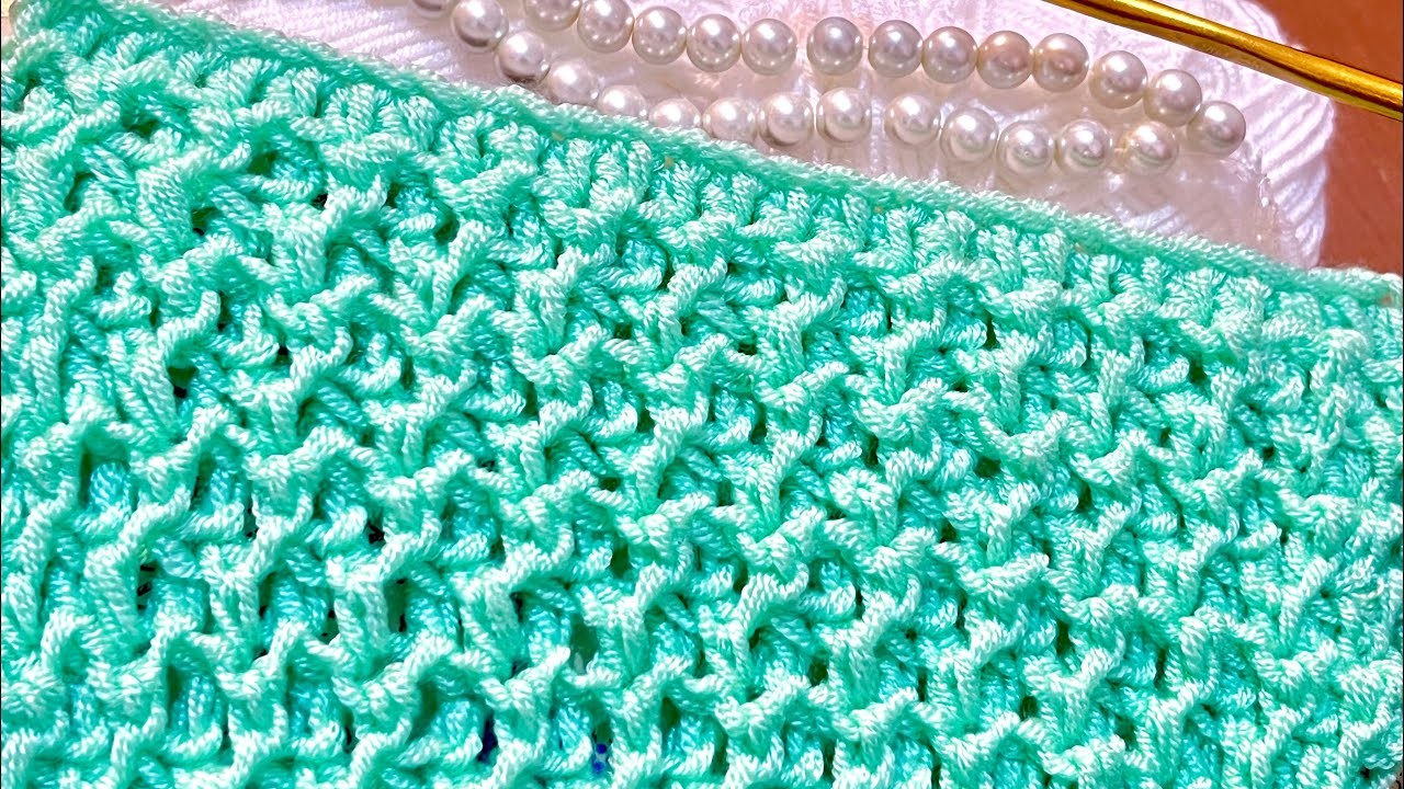 So Beautiful!???? Crochet baby blanket.Only 1 row of Easy Crochet Stitch pattern