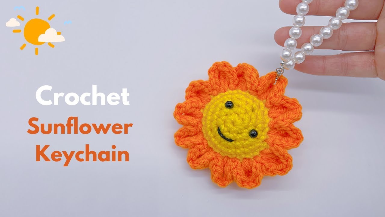 ???? Sunflower Keychain Crochet | Amigurumi Easy Tutorial | DIY