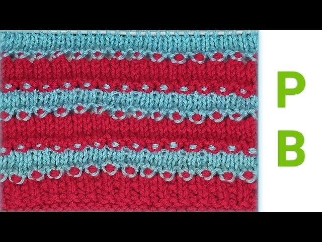 VERY EASY DOUBLE COLOUR KNITTING DESIGN FOR ALL PROJECT