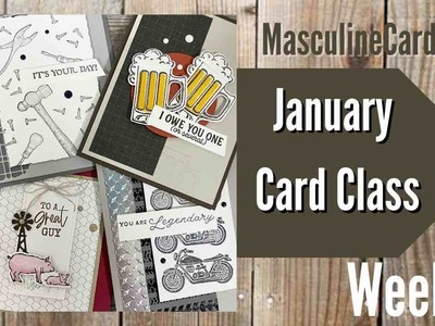 Week 4 Stampin’ Up! Masculine Card Class | Sale-A-Bration January 2023