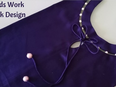 #25- Beads Work Neck Design