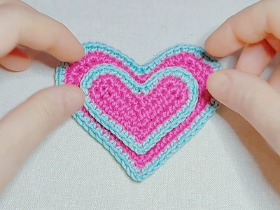 Crochet HEARTS Valentine's decor, simple Hearts for Wedding, Birthday. Part 1. #crocheting