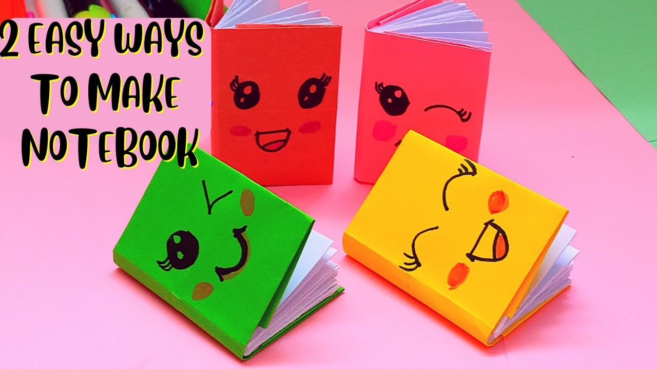Diy notebook:notebook|2 ways to make notebook|make notebook|origami notebook|diy mini notebooks