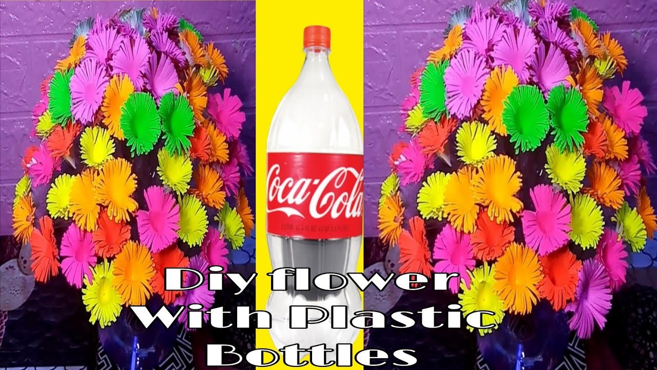 Diy Paper Flower Made With Plastic Bottles || MJstyle