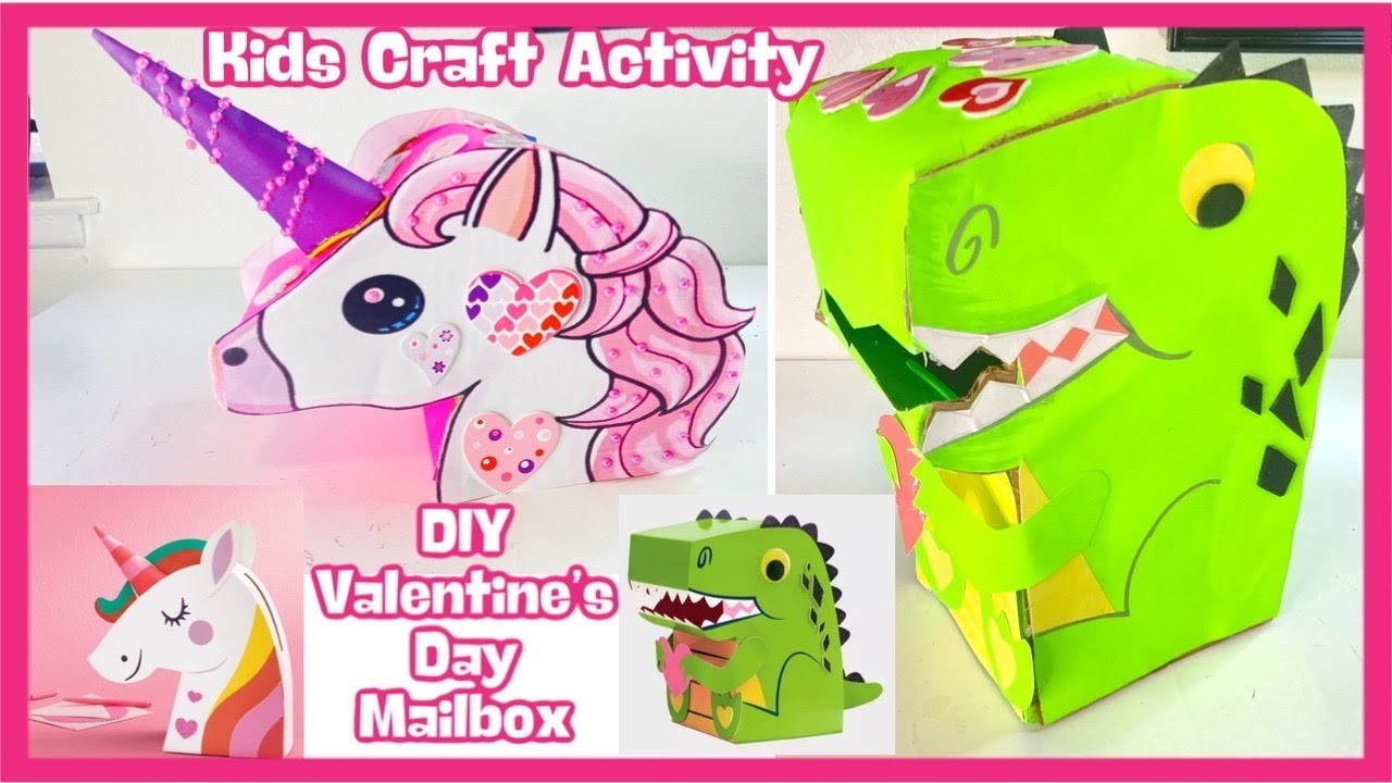 DIY Valentine's Day Mailbox Paper Craft Kit