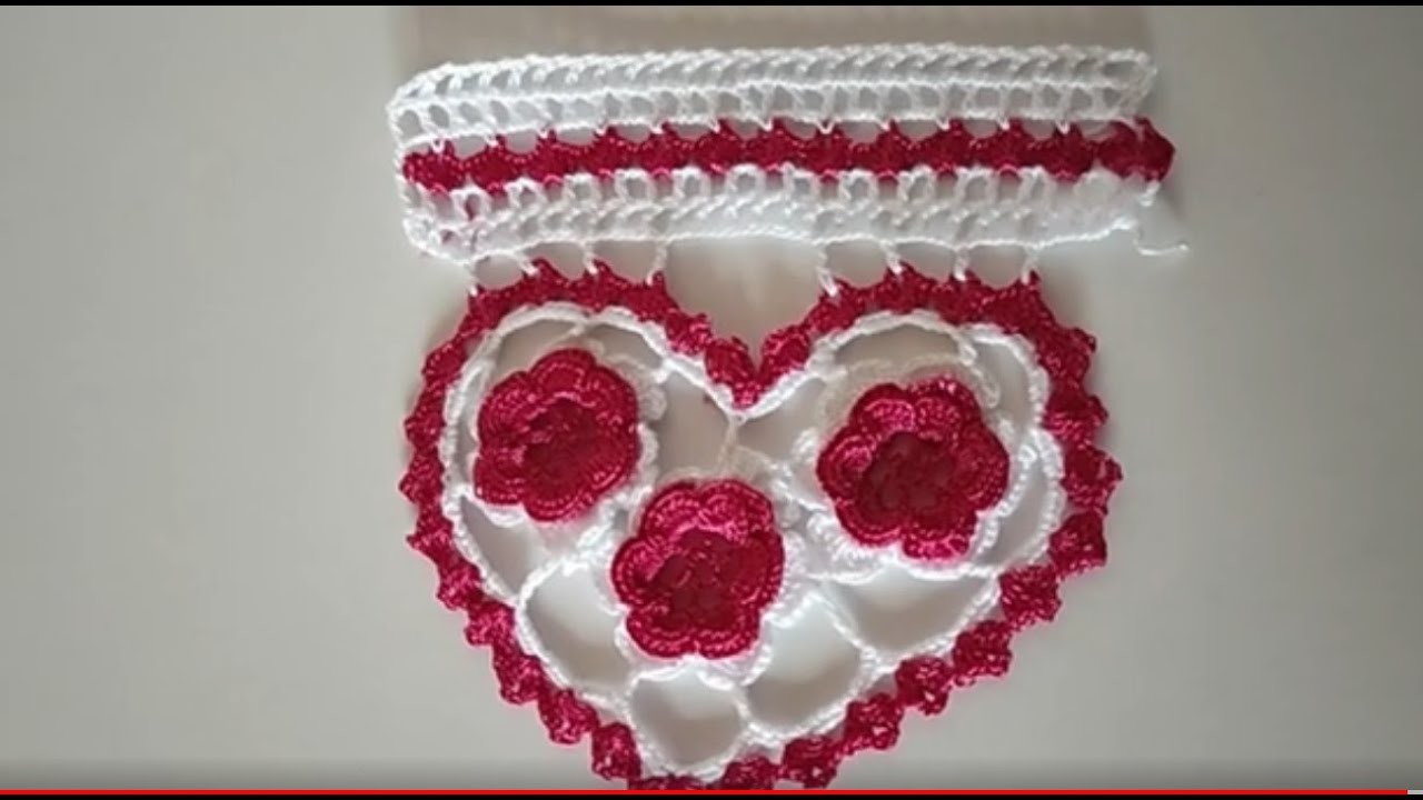 Easy beautiful heart model towel edge making special for February 14 &You will love this model
