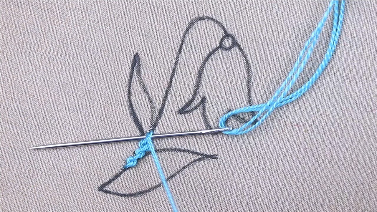 Easy but amazing simple stitch flower pattern tutorial for beginners | step by step stitching class