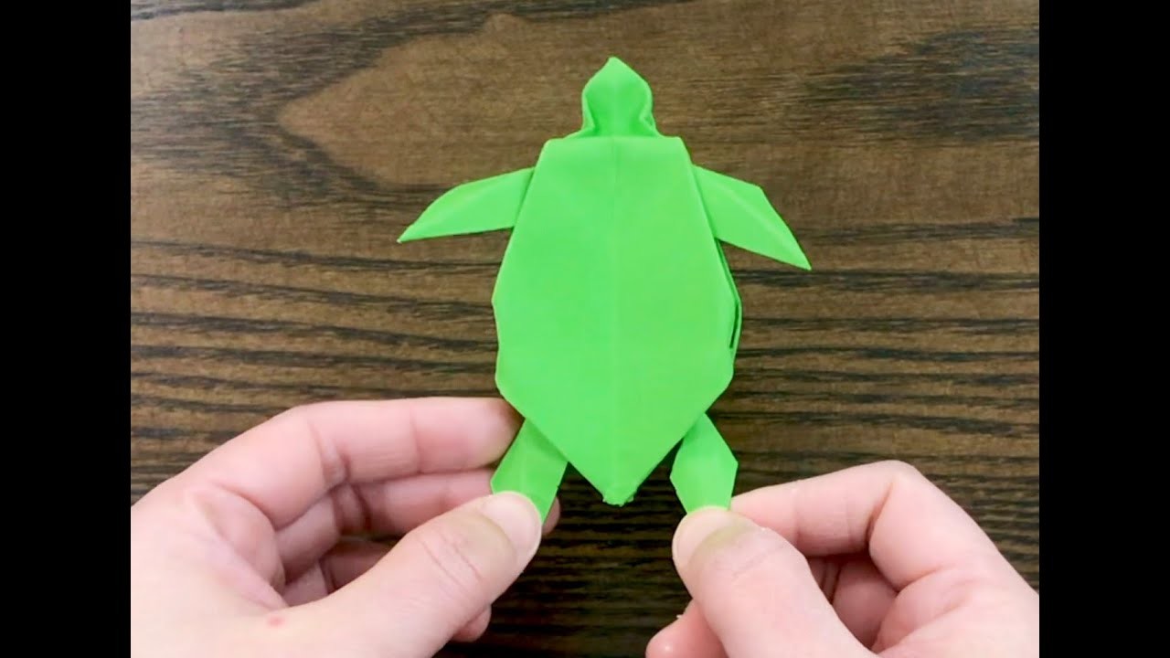 EASY ORIGAMI: How to make a paper turtle that your kids like so much!