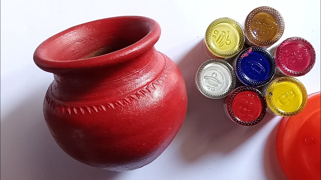 Easy pot painting | DIY painting #craft #crafttamil #diy #diycrafts