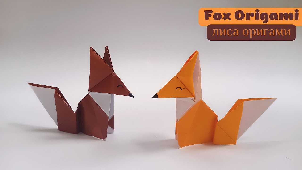 Easy way to Make a Paper FOX - Origami Easy