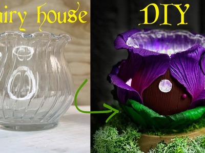 Fairy house DIY | Fairy house in a flower  | Polymer clay DIY | Craft ideas | Fimo tutorial