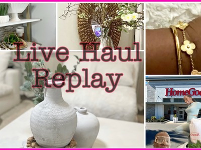 First Live Haul With Simply Karla Jones | New Amazon | Target Dollar Spot | HomeGoods | Dollar Tree