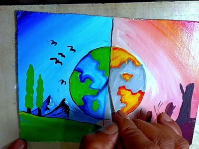 How to draw world environment day poster, Save nature drawing easy||save nature drawing
