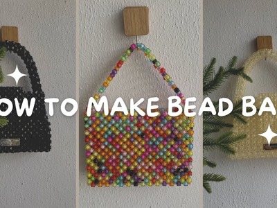 HOW TO MAKE A BEAD BAG | BOX BEADED BAG | Beginner Friendly -Stitchesbylope