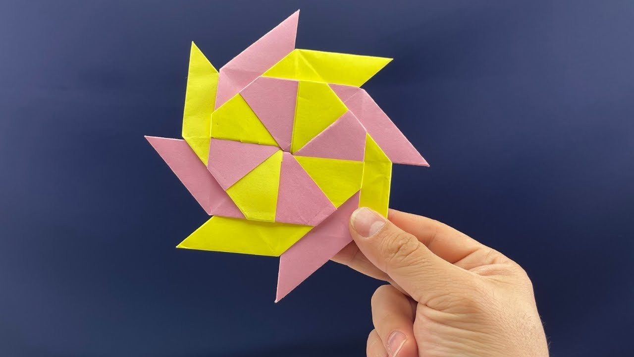 How to Make a Paper Ninja Star Shuriken - Easy Paper Craft